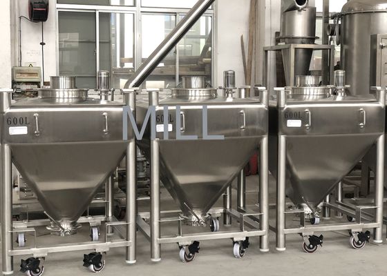 購入 IBCの真空の粉の大箱の混合機のステンレス鋼のための移動可能な粉の大箱の真空のコンベヤー online manufacture