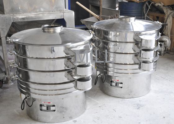 2000kg/h Vibroのふるい機械ステンレス鋼をふるい分ける200の網の小麦粉の粉